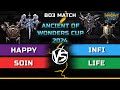 WC3 | Bo3 Match | Happy & Soin vs Infi & Life | Ancient of Wonders Cup 2024 #4