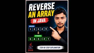 Reverse an Array in Java 🚀 | How to Reverse an Array in Java 💡 (Step-by-Step + Code)