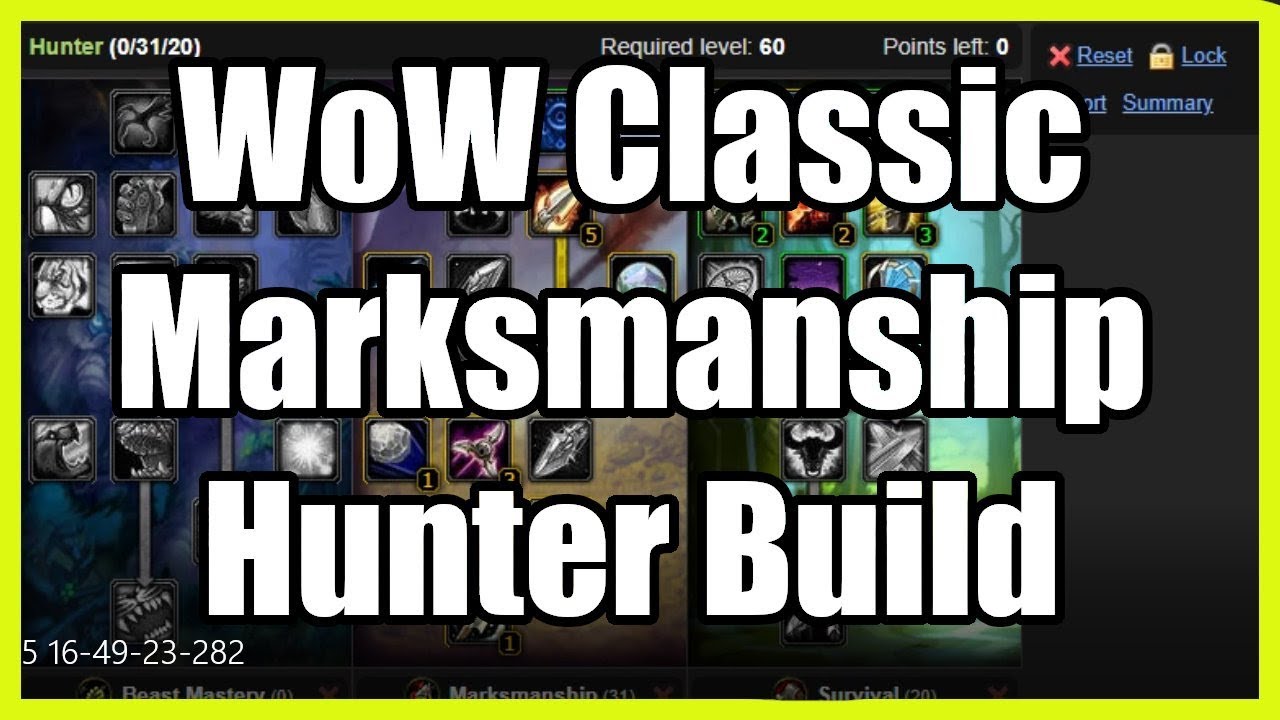 Gamer : WoW Classic Marksmanship Hunter Build Created For Use In PVP ...