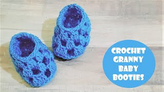 Crochet Granny Baby Booties | Wear Them With Socks For Prettier Look | Crochet With Samra