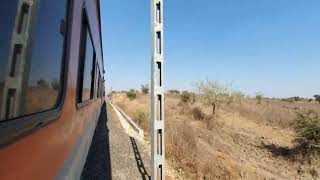 Purna junction to Akola junction complete train journey part2 || 12485 Nanded-shri ganganagar exp