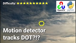 Tracking a pixel-sized fighter jet | OpenCV Python Object Tracking Motion Detector