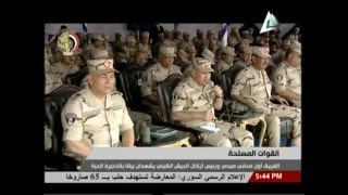 الفريق أول صدقى صبحي ورئيس أركان الجيش الكينى يشهدان بيانا بالذخيرة الحية 3-5-2016