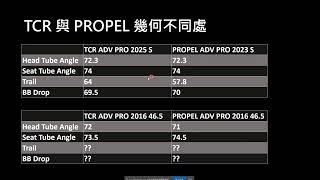 [車架幾何]車架幾何會如何影響爬坡 空力車與爬坡車車架差異 tcr propel r5 s5 giant cervelo