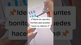 Ideas de apuntes bonitos que puedes hacer tu mism@📌