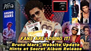 Fans Are Losing It! Bruno Mars’ Website Update Hints at Secret Album Release