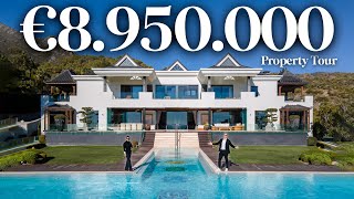 Inside €8.950.000 Unique Hilltop Modern MEGA MANSION in Marbella, Spain | Drumelia Tour