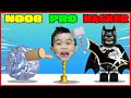 Foil Turning 3D!? NOOB vs PRO vs HACKER! In Real Life!  Kids Gameplay