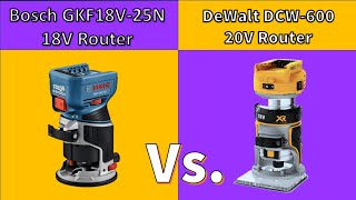 Cordless Compact Router Review - DeWalt vs. Bosch