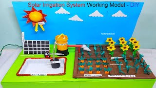 solar irrigation system working model science project for school exhibition | diy | howtofunda