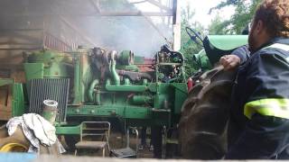 John Deere 4520 first start with new turbo and injection pump