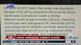 Former NFL star Aaron Hernandez commits suicide