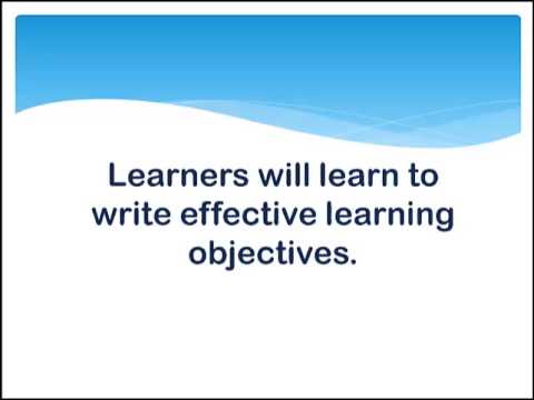 Writing SMART Learning Objectives Writing SMART Learning Objectives