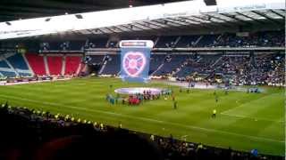 Hibs v Hearts (1-5) - HMFC Lifting the Scottish Cup 2012