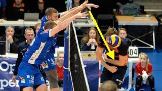 【バレーボール】攻撃的キルブロック　相手の戦意も折る鉄壁カウンター【スーパープレイ】Volleyball Best Block