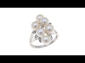 Imperial Pearls 5.56mm Cultured Pearl Cluster Ring