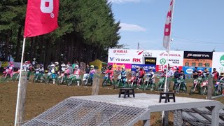 [2023 6/4 JMX Round3 SUGO LADIRSクラス 公式練習!]#JMXLADIESClassスタート練習! 国内最高峰のオフロード女子!2stSound最高です⚡️