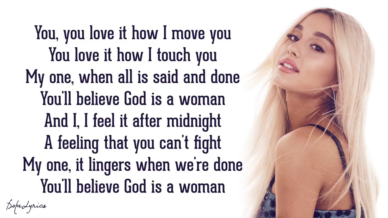 God Is A Woman - Ariana Grande (Lyrics Video) - YouTube