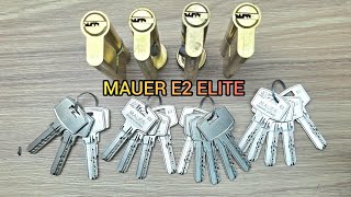 Вскрытия замков Mauer E2 Elite с помощью отмычки самоимпресия