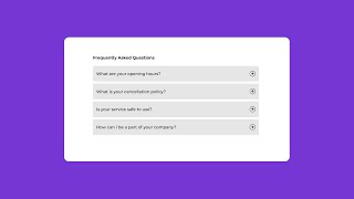 FAQ Accordion Animation With Html, Css And Javascript | Faq Accordion With Html, Css And Javasript