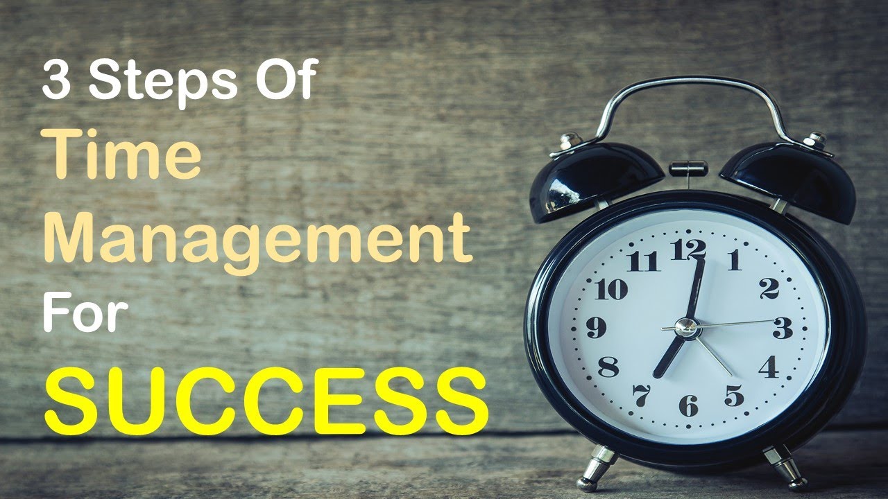 3 Steps Of Time Management For Success - YouTube