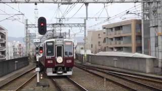 阪急電鉄 8300系 8313F 快速特急 河原町行き 京とれいん代走  茨木市駅  20170226