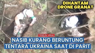 Menegangkan! Beginilah Momen Saat 3 Ledakan dari Drone Rusia Eliminir Prajurit Ukraina Di Paritnya