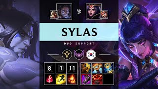 Sylas Support vs LeBlanc: Godlike - KR Master Patch 25.S1.1