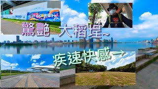 新北新店陽光橋｜大稻埕碼頭》跟我一起飆速~看美景