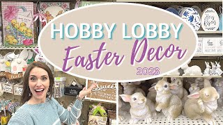NEW 2023 HOBBY LOBBY EASTER DECOR | 40% off EASTER DECOR | SPRING SHOP WITH ME + DECORATING IDEAS