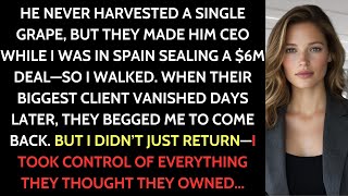 They made my BROTHER head of the VINEYARD, I left, then they lost a $6M DISTRIBUTOR without me.