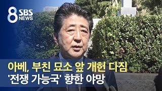 아베, 부친 묘소 앞 개헌 다짐…'전쟁 가능국' 향한 야망 / SBS