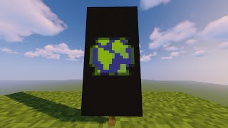 I Made The EARTH Banner in Minecraft 🌍 #Shorts