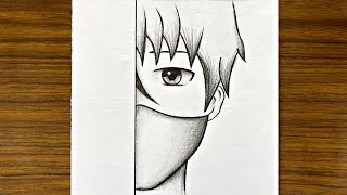 Easy anime drawing ||  How to draw anime step by step || Easy drawing for beginners