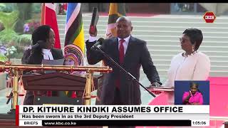 Prof. Kithure Kindiki  sworn in as the third deputy President of the republic of Kenya