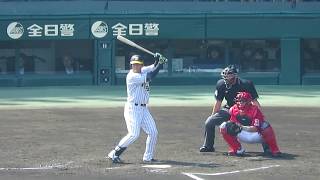 H30.06.24　4回裏　1死3塁　高山：空三振　広島×阪神　甲子園