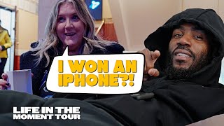 SOMEONE GUESSED THE NUMBER AND WON AN IPHONE AT MY SHOW | Life in the Moment Tour