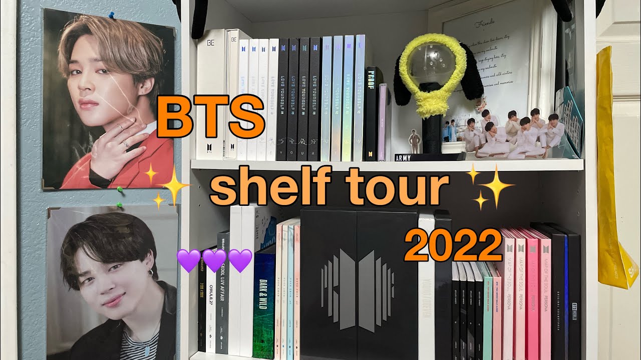 Updated BTS Shelf Tour!! - YouTube