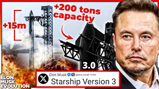 Elon Musk REVEALS Starship V3 Specifications!