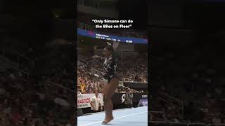 She made that look easy😳 #gymnastics #floor #tumbling #simonebiles