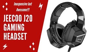 Best Gaming Headset Under $25?  Jeecoo J20 Unboxing and Initial Review