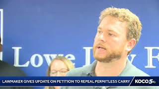 Lawmaker gives update on petition to repeal permitless carry