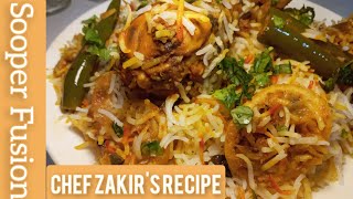 Chicken Biryani| chef zakir's recipe |Resturant style|رز البرياني | برياني