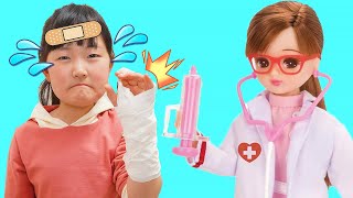 【寸劇】リカちゃんごっこ！お仕事を見学おままごと【リカちゃんFUNクラブ＃3】 - はねまりチャンネル