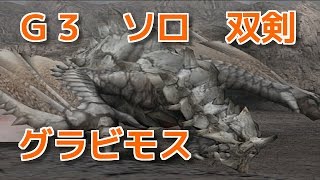 【MHXX】Ｇ３　ソロ　双剣　ヘタレハンターが行く！ グラビモス戦