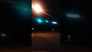 Awesome traffic signal in flash mode