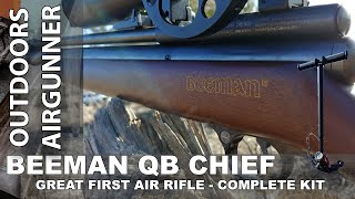 GREAT FIRST PCP AIRGUN the Beeman QB Chief in .22 cal – COMPLETE KIT with HAND PUMP