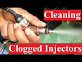 How to clean clogged fuel injectors that are stuck for a long time