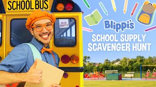 Blippi Back To School Movie - School Supply Scavenger Hunt For Kids