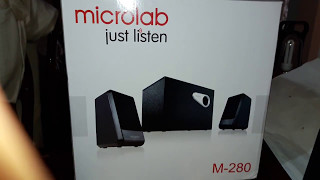 Microlab M280 subwoofer testing